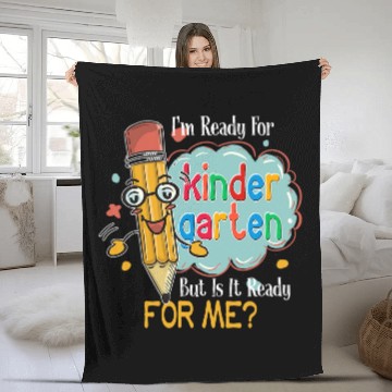 Discover Im Ready For Kindergarten Back to School Student Teacher Fleece Blankets