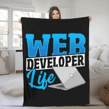 Discover Web Developer Life Web Developer Programmer Fleece Blankets