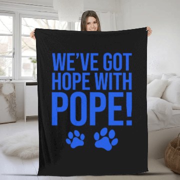 Discover Weve Got Hope With The Pope Kentucky Paw Print 11 Fleece Blankets