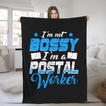 Discover mailman postman postal worker 32 Fleece Blankets