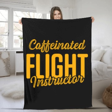 Discover Flight Instructor Pilot Aviation Trainer 45 Fleece Blankets