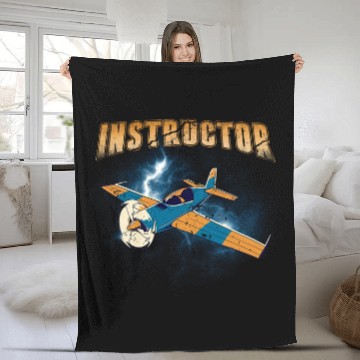Discover Flight Instructor Pilot School Airplane Teacher Fleece Blankets