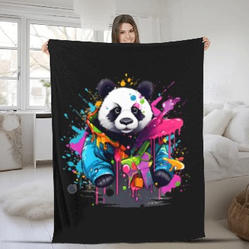 Discover Fluid Art Painter Design for Acrylic Painting 2 Fleece Blankets