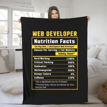 Discover Web Developer Website Development IT Programmer Baseball Tees Fleece Blankets