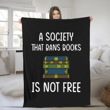 Discover Banned Book Reader Lover Library Librarian Read Reading Fleece Blankets