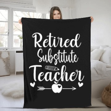 Discover Substitute Teacher appreciation Week back to school Women Fleece Blankets