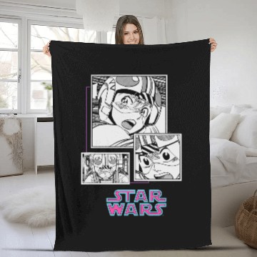 Discover Star Wars Manga Luke Skywalker Xwing Pilot Comic Panels Baseball Tees Fleece Blankets