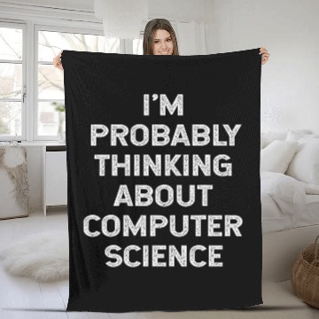 Discover Funny Computer Science Major Student Engineer Web Developer Fleece Blankets