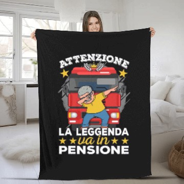 Discover Trucker in Retirement Retired Truckers Baseball Tees Fleece Blankets
