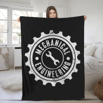 Discover Mechanical Engineering Student Mechanics Engineer Distressed Fleece Blankets