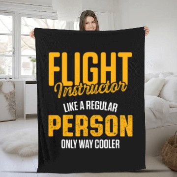Discover Flight Instructor Pilot Aviation Trainer 39 Fleece Blankets