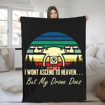 Discover Quadcopter FPV Drone Pilot 1 Fleece Blankets