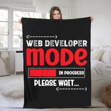 Discover Web Developer Mode Coding Developer Geek Programmer Zip Fleece Blankets