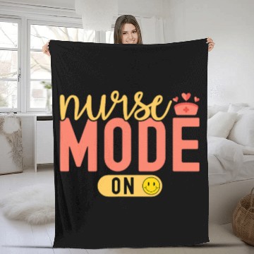 Discover nurses Mode On Nursing Student Graduation Registered nurses Fleece Blankets