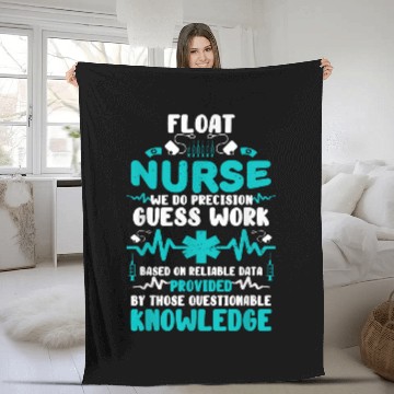 Discover Float nurses Floating RN Funny Nursing Student Fleece Blankets Baseball Tees