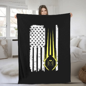 Discover Quadcopter Flying Design for a Patriotic Drone Hobby Pilot Baseball Tees Fleece Blankets