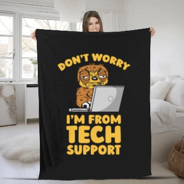 Discover Funny Coder Coding Software Engineer Sloth Programmer Fleece Blankets