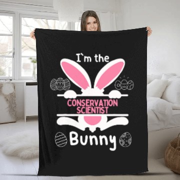 Discover Im The Conservation Scientist Bunny Style Zip Fleece Blankets