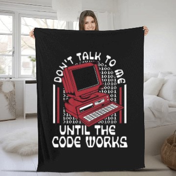 Discover Until The Code Works software engineer Coder programmer Fleece Blankets