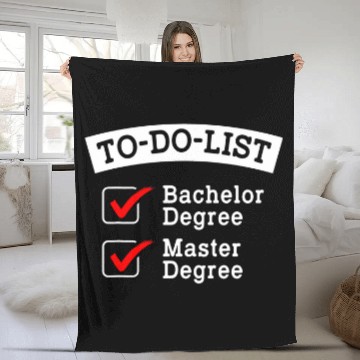 Discover MBA Student To Do Business Degree Graduation Fleece Blankets
