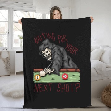 Discover Funny Billiard Pool Player Billiards 1 Fleece Blankets