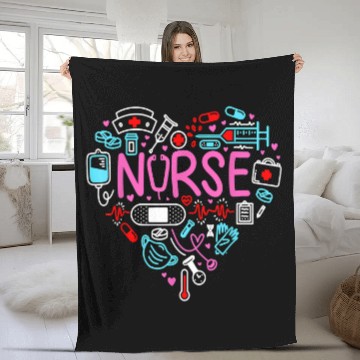 Discover nurses love nursing student rn life Zip Fleece Blankets