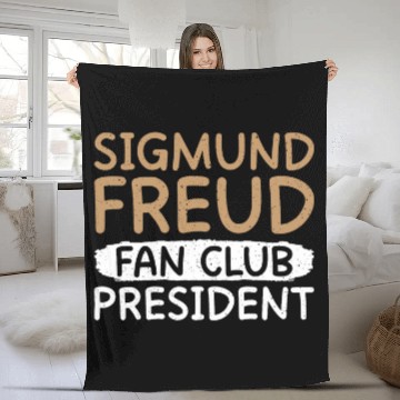 Discover Sigmund Freud Fan Club President Therapist Baseball Tees Fleece Blankets