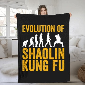 Discover Evolution Shaolin Kung Fu 1 Zip Fleece Blankets
