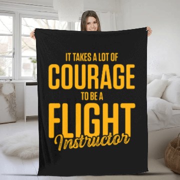 Discover Flight Instructor Pilot Aviation Trainer 42 Fleece Blankets