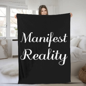 Discover Manifest Reality Mental Health Therapist Fleece Blankets