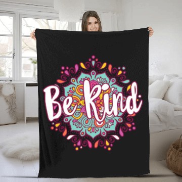 Discover Mandala Unity Day Orange Counselor Kindness Be Kind Teacher Fleece Blankets