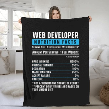 Discover Web Developer Programmer Code Website Development Fleece Blankets