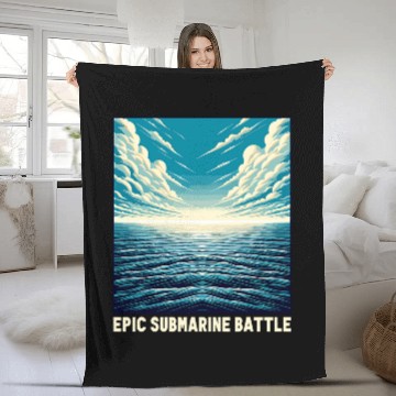 Discover Submariner Epic Submarine Battle Naval Warfare Sub Uboat Fleece Blankets