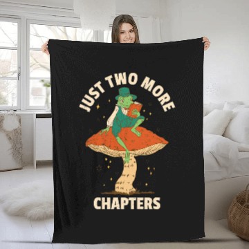 Discover Just two more chapter Im a book nerd For frog lovers too Fleece Blankets