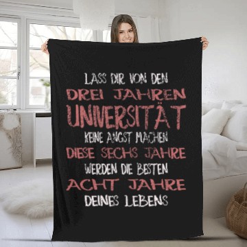 Discover University is the time funny student saying Fleece Blankets
