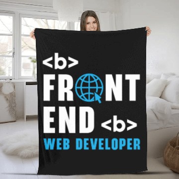 Discover Web Developer Programmer Code Website Development 8 Fleece Blankets