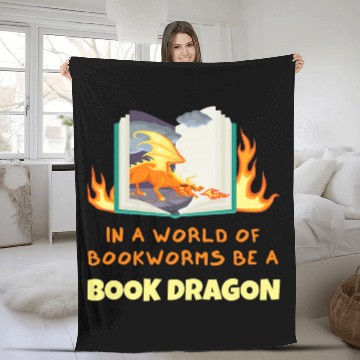 Discover Book Dragon Design Librarian Book Lovers 1 Baseball Tees Fleece Blankets