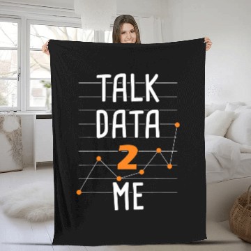Discover Funny Data Science Computer Student Teacher Math Stats Fleece Blankets
