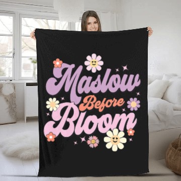 Discover Maslow Before Bloom Psychology Basic Human Needs SPED Fleece Blankets