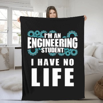 Discover Funny Engineering Student Proud Engineer School Graduation Baseball Tees Fleece Blankets