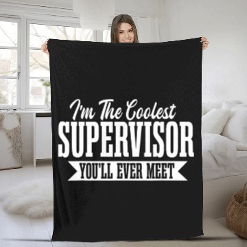 Discover Supervisor Coordinator Boss Manager Facilitator Director Fleece Blankets