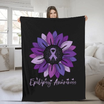 Discover Sunflower Epilepsy Awareness Month Baseball Tees Fleece Blankets