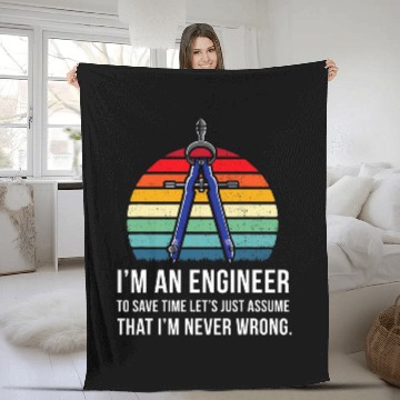 Discover Funny Drafting Construction Design Architect Engineer Gifts Zip Fleece Blankets