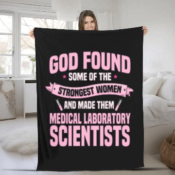 Discover medicals Laboratory Scientist Technician MLS Strongest Women Baseball Tees Fleece Blankets
