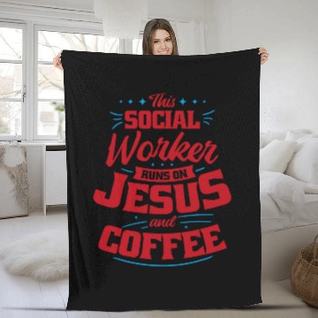 Discover Social Worker Appreciation for Christian Case Worker 7 Fleece Blankets