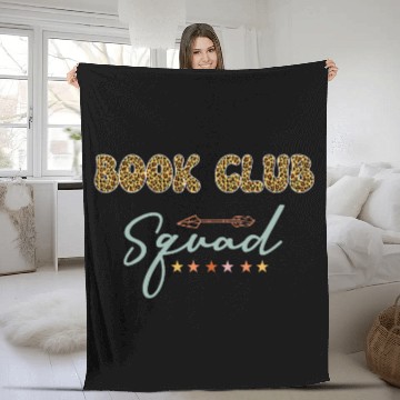 Discover Book Club Squad leopard pattern retro vintages team Baseball Tees Fleece Blankets