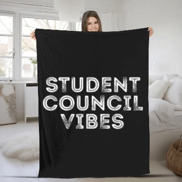 Discover Student Council Vibes School Student Council 3 Baseball Tees Fleece Blankets