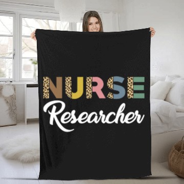 Discover nurses Researcher Leopard Pattern Love Nursing Research Baseball Tees Fleece Blankets