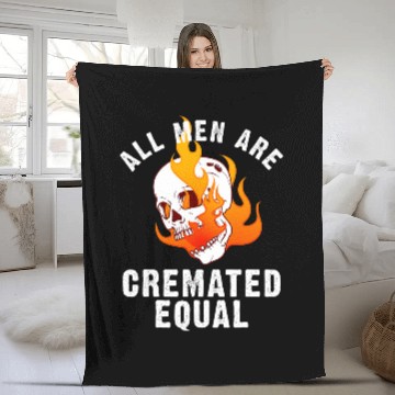 Discover Funny Funeral Director Gift Mortician All Men Cremated Equal 1 Baseball Tees Fleece Blankets