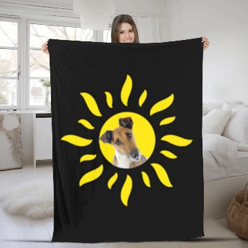 Discover Sunshine Fox Terrier Smooth Baseball Tees Fleece Blankets